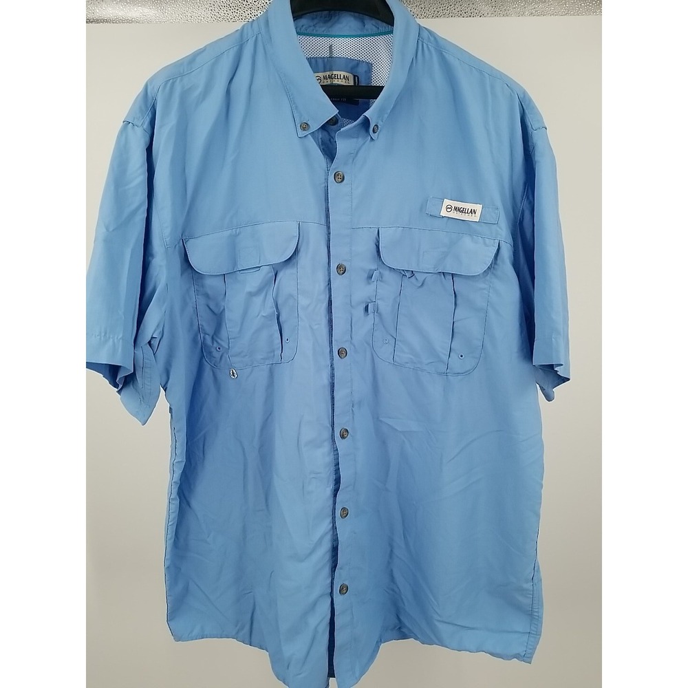 Magellan Fishing Shirt Men's Laguna Madre Fish Gear Relaxed Fit Short Sleeve XL - Picture 2 of 6